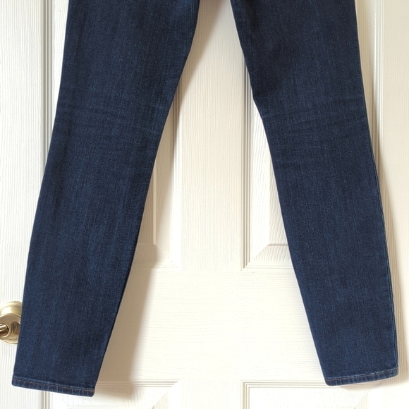 Madewell Classic Dark Indigo Wash Mid Rise Ankle Length Skinny Skinny Jeans 28 - Picture 6 of 15